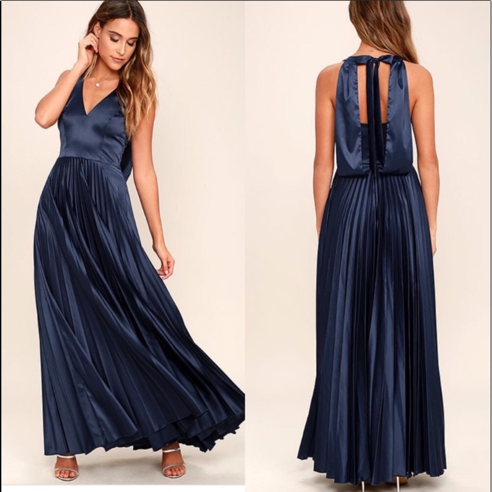 Lulus navy blue dress